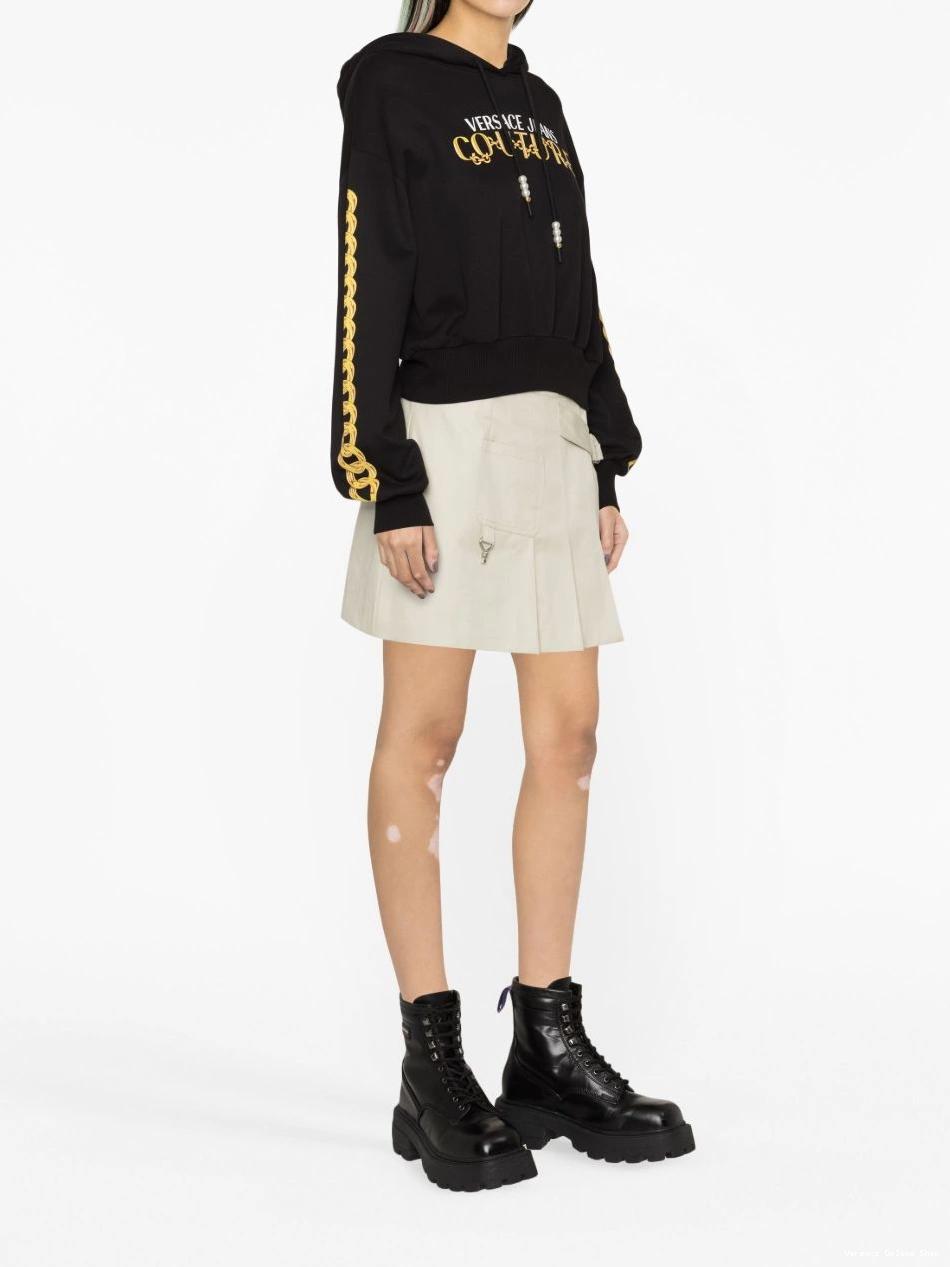 Cheap Logo Versace hoodie Jeans Women Couture-print Couture 0711